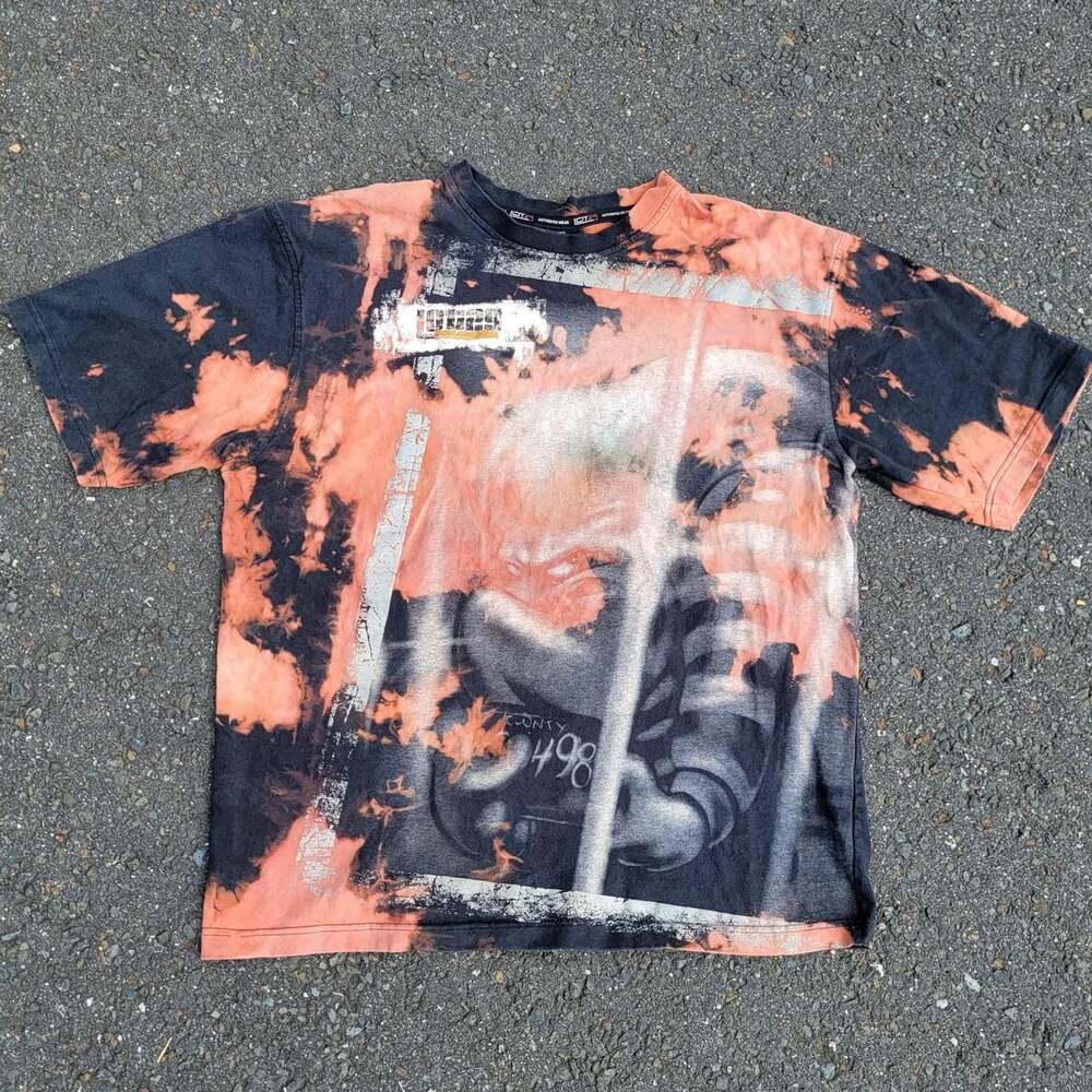 Lot29 Looney Tunes Taz Bleached Graphic T-Shirt XXL Y2K